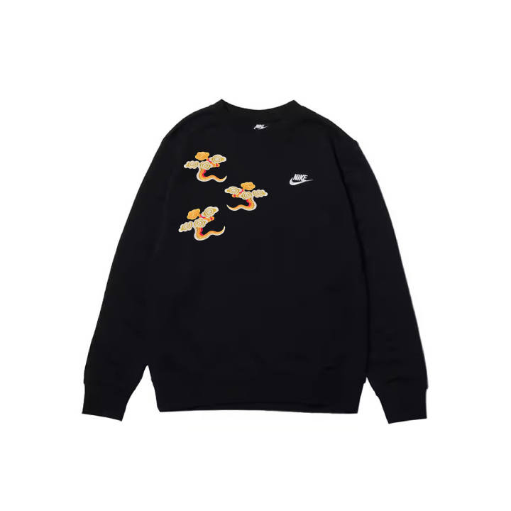 Nike Nike Sweatshirts Men's Black Crew Neck Moderate Regular
