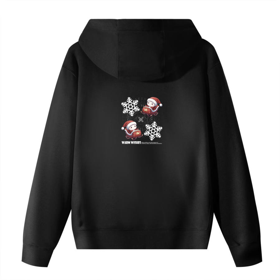 Nike Nike Sportswear Club Fleece Four Pocket Christmas Snowman Thermal Pullover Fleece Lined Hooded Sports Sweatshirt Unisex