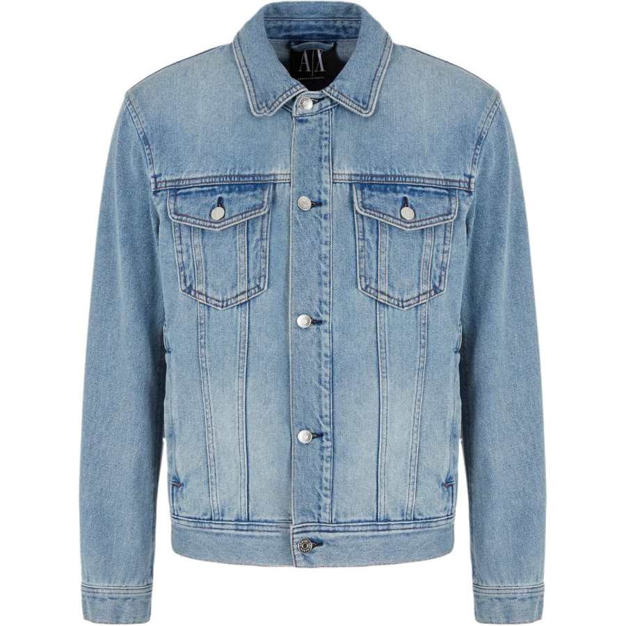 ARMANI EXCHANGE Armani Exchange button-up denim jacket