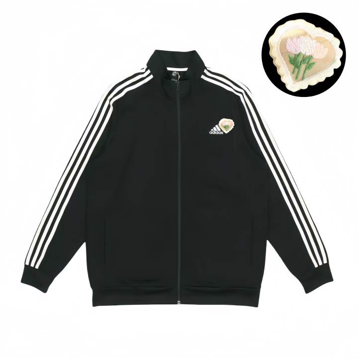 Adidas Adidas Jackets Unisex Black Stand Collar Moderate Pilot