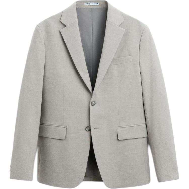 ZARA Business Suits Men's Beige Moderate Business Suit