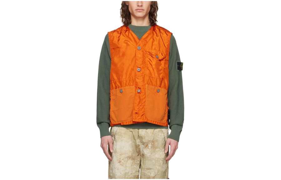 STONE ISLAND Vest Unisex Orange