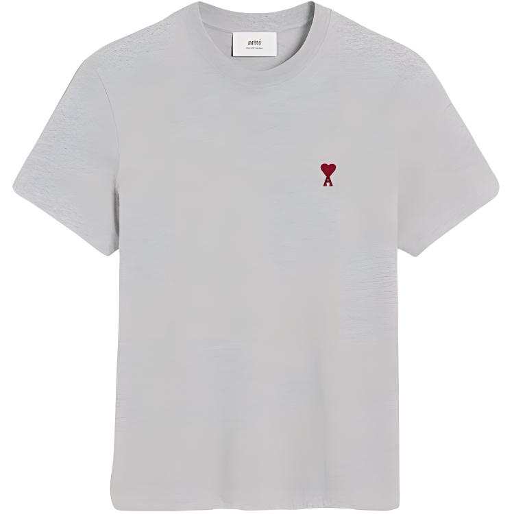 AMIPARIS Ami Paris Logo Embroidered Crewneck T Shirt