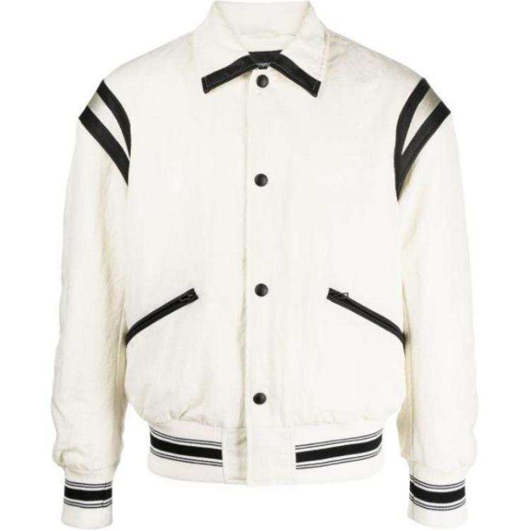 EMPORIO ARMANI 【Zoomed ImageryPrevious Season】logo-embroidered bomber jacket