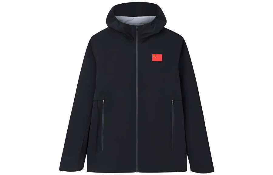 Anta Champion All Weather Collection Waterproof Windbreaker Jacket Men's Night Sea Black