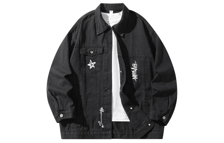 Mogao Denim Jackets Unisex Lapel Moderate Other