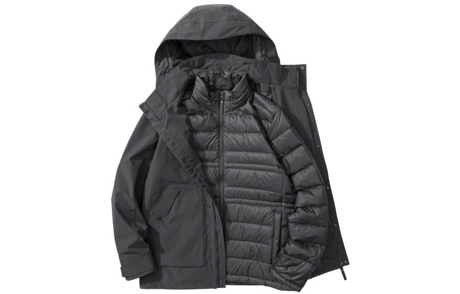 Jack Wolfskin Waterproof, Windproof, Thermal, Water Repellent Windbreaker Jacket Men's Dark Gray