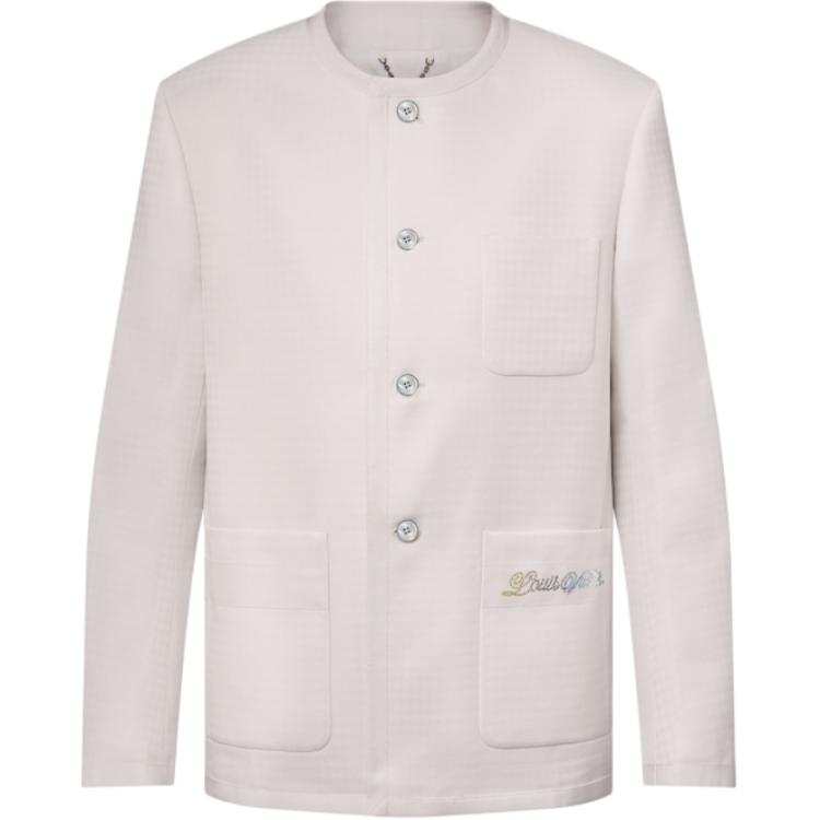 LOUIS VUITTON LOUIS VUITTON Preppy Collarless Wool Jacket