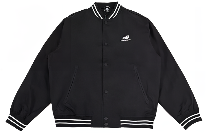 New Balance New Balance Jackets Men's Black Baseball Collar Moderate Other