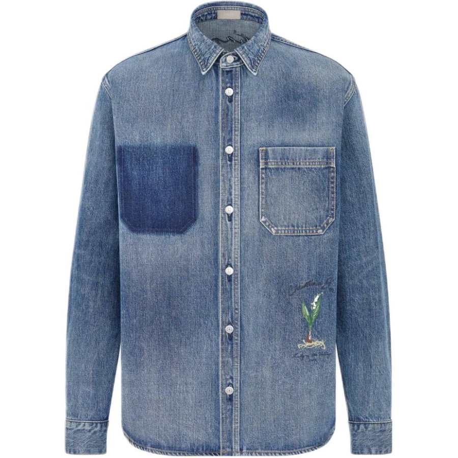 DIOR DIOR SS24 Denim Jacket Men's Blue