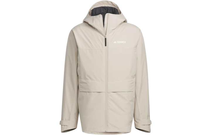 Adidas Adidas Waterproof And Windproof Windbreaker Jacket Men's Beige