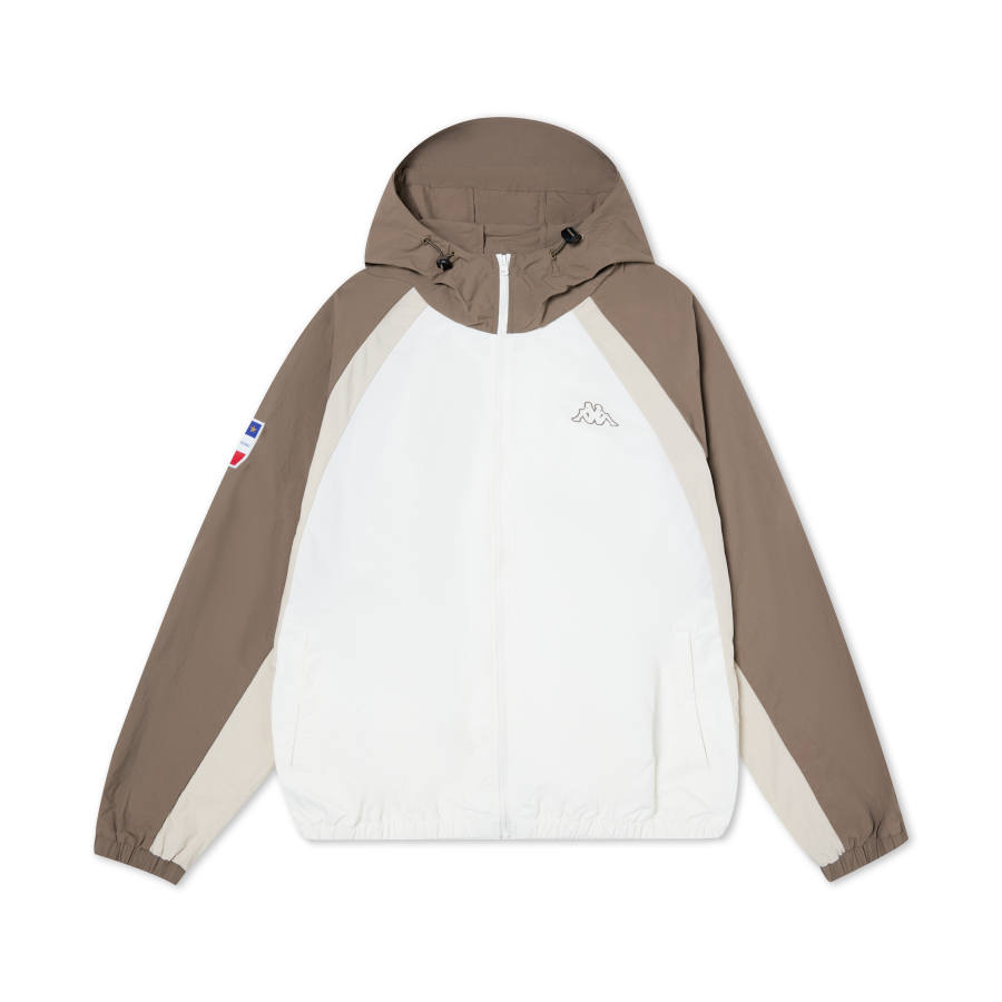 Kappa 1916 Windbreaker Jacket Unisex Korean White