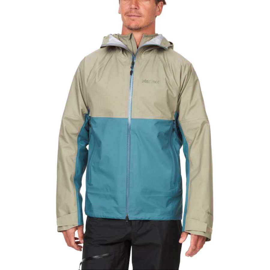 Marmot Waterproof And Windproof Windbreaker Jacket Men's Vetiver/Moon River