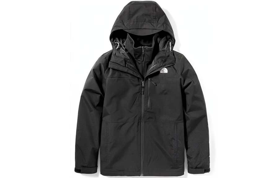 THE NORTH FACE Dryvent Waterproof And Windproof To Keep Warm Windbreaker Jacket Men's 2 Piece Set Black
