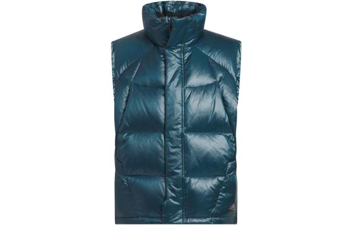 Adidas Adidas Down Vests Men's Dark Blue Stand Collar Moderate Other