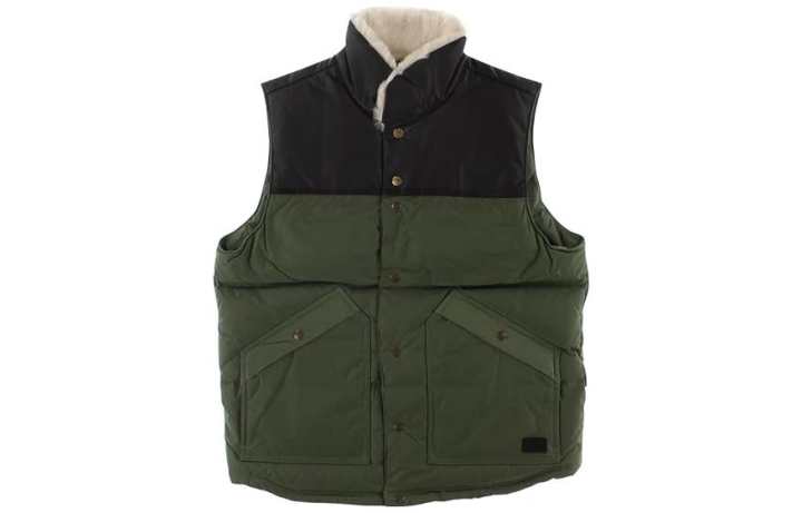 Adidas Adidas Vests Men's Olive Green Stand Collar Moderate Other