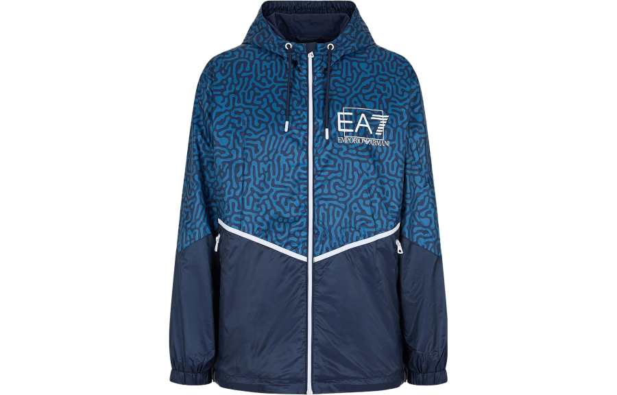 EMPORIO ARMANI EA7 FW23 Jackets & Coats Men's Marine Blue