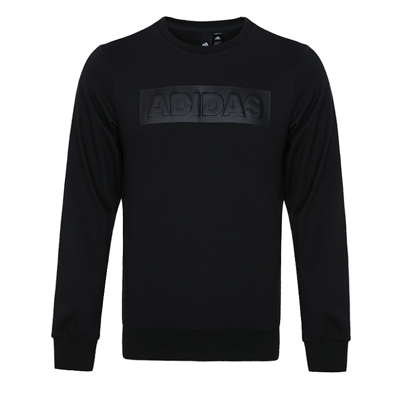 Adidas Adidas Sweatshirts Men's Black Crew Neck Moderate Regular