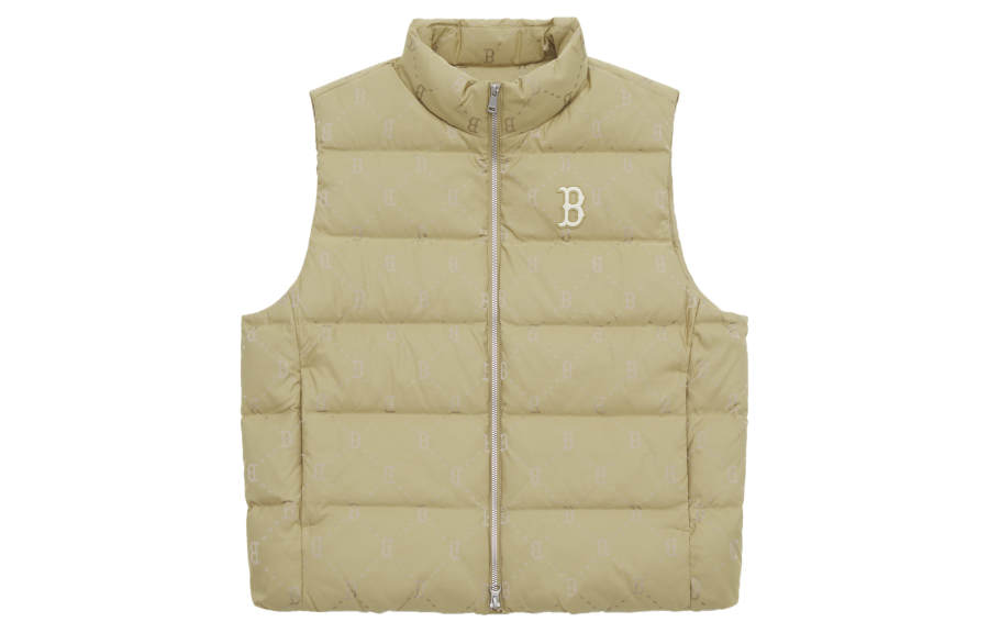 MLB MLB MONOGRAM Collection Boston Red Sox 24FW Down Vest Unisex Light Beige