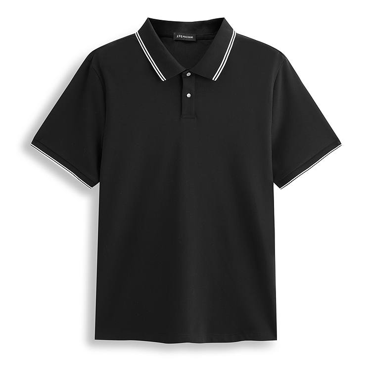 PEACEBIRD MEN Polo Shirt Men's Black 1
