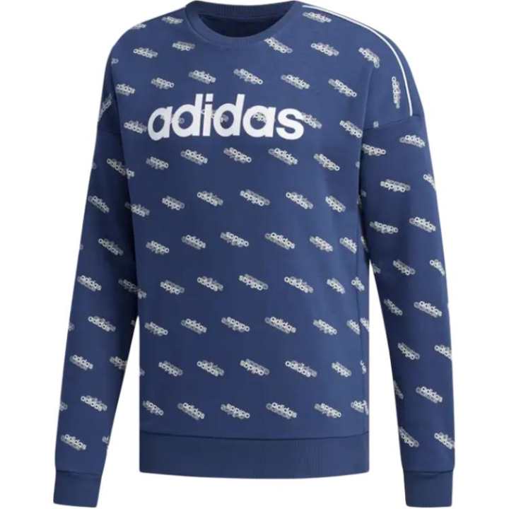 Adidas Adidas Sweatshirts Unisex Blue Crew Neck Moderate