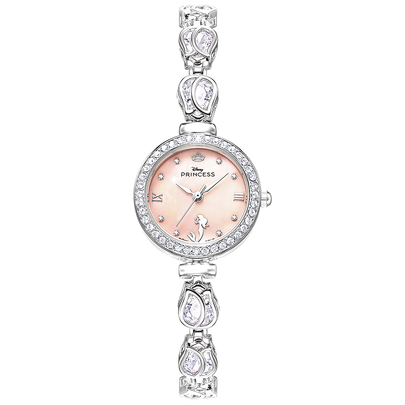 Disney Uikjianmeihai Quartz Movement Alloy Strap Women's Watch Mother of Pearl Color Watch Dial
