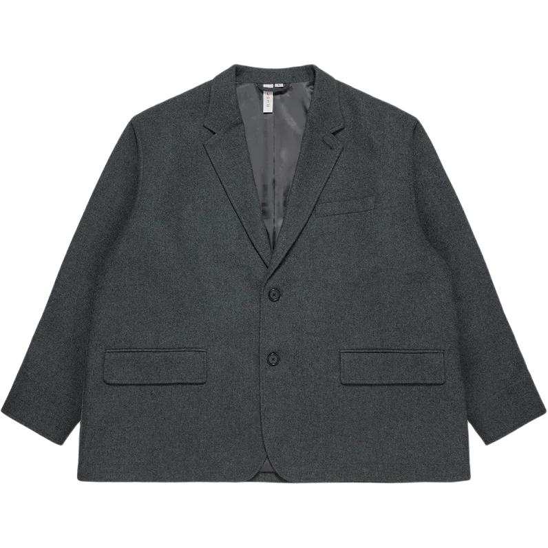 CLOT Life Is A Game Series Business Suits Unisex Gray Suit Collar Moderate Business Suit