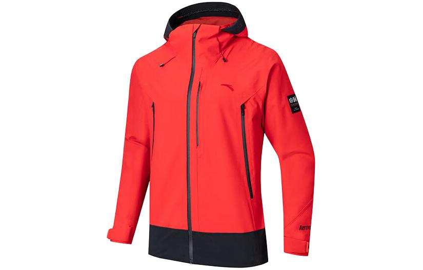 Anta Variety Training Collection Breathable Abrasion Resistant Windproof Thermal Windbreaker Jacket Men's Classic Red
