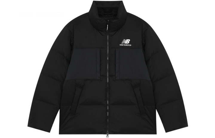 New Balance New Balance Down Jackets Unisex Black Stand Collar Moderate Other