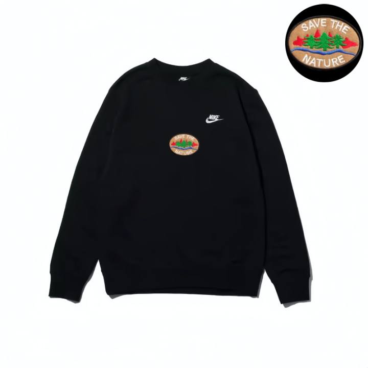 Nike Nike Sweatshirts Unisex Black Crew Neck Moderate Regular
