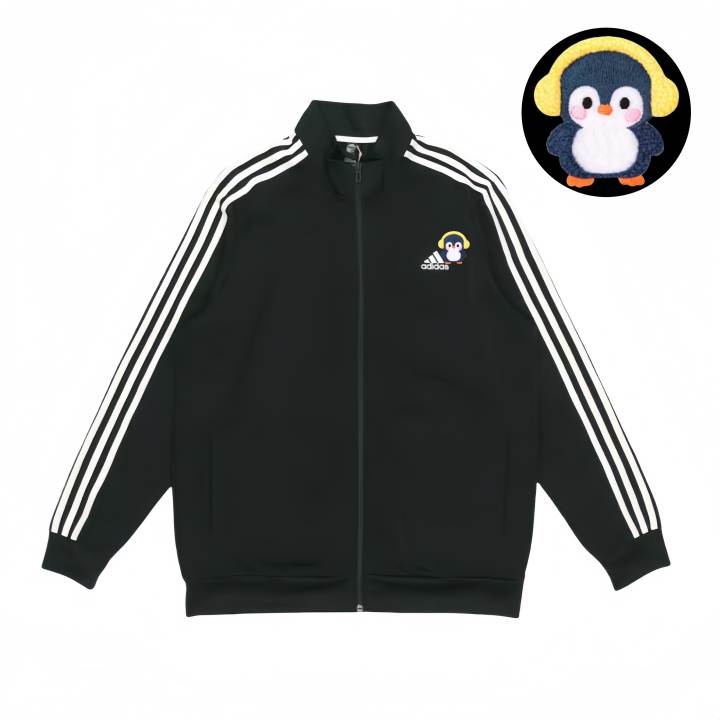 Adidas Adidas Jackets Unisex Black Stand Collar Moderate Pilot