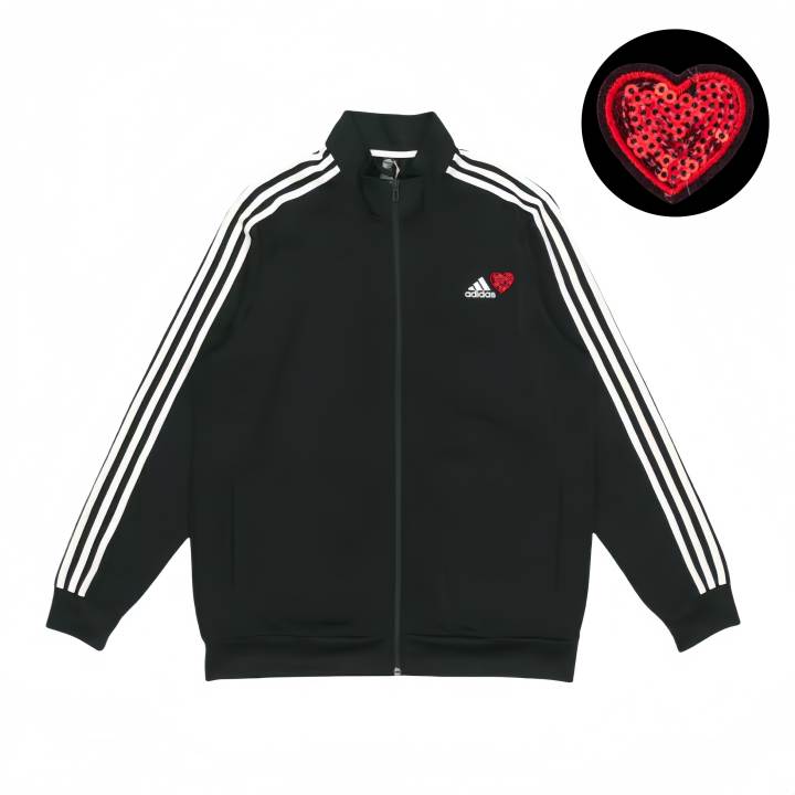 Adidas Adidas Jackets Unisex Black Stand Collar Moderate Pilot