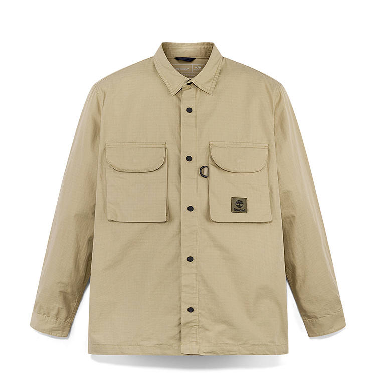 Timberland Shirts Men's Khaki Lapel Moderate Other