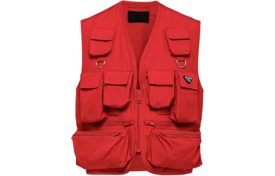 PRADA PRADA Pocket Detailed Zipped Gilet