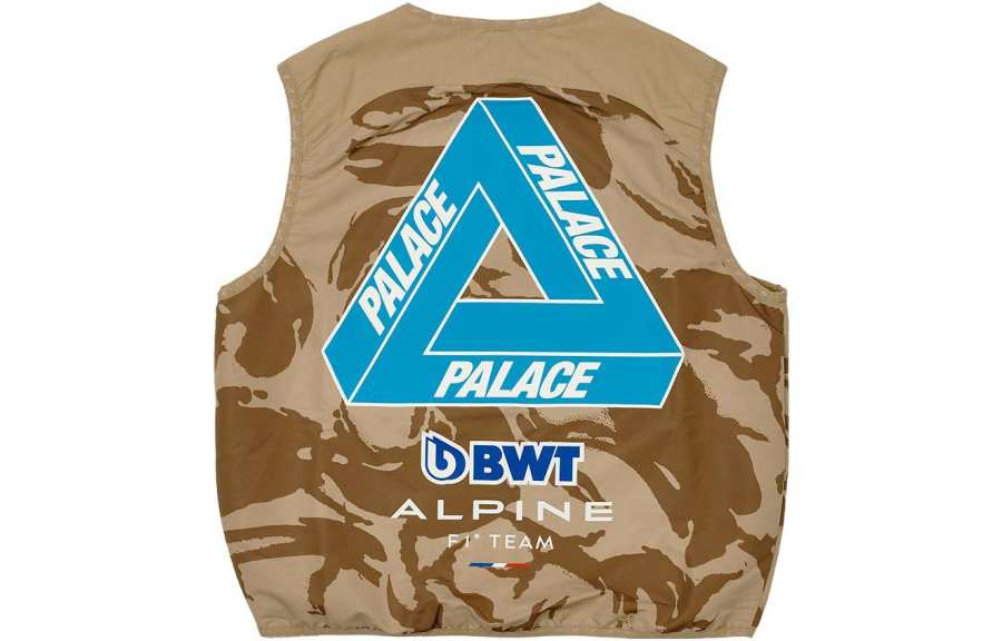 PALACE Kappa X F1 Collaboration Vest Unisex Brown