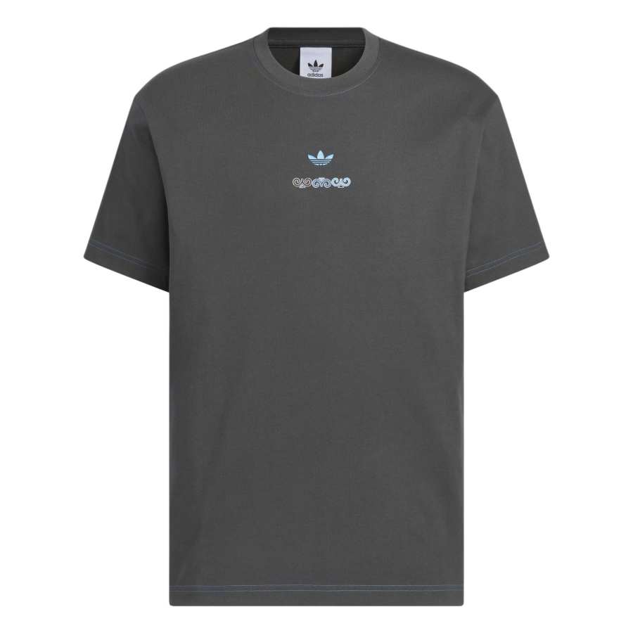 Adidas Originals SHORT SLEEVE T SHIRT T Shirt Men's Solid Gray
