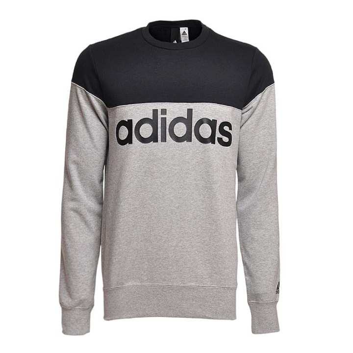 Adidas Adidas Sweatshirts Men's Gray Crew Neck Moderate Other