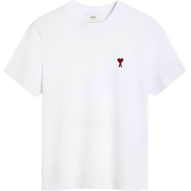 AMIPARIS Ami Paris Logo Embroidered Crewneck T Shirt