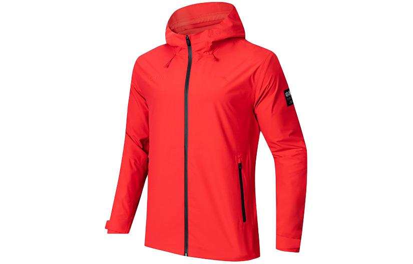 Anta Comprehensive Training Collection Outdoor Collection Waterproof And Windproof Windbreaker Jacket Men's Classic Red
