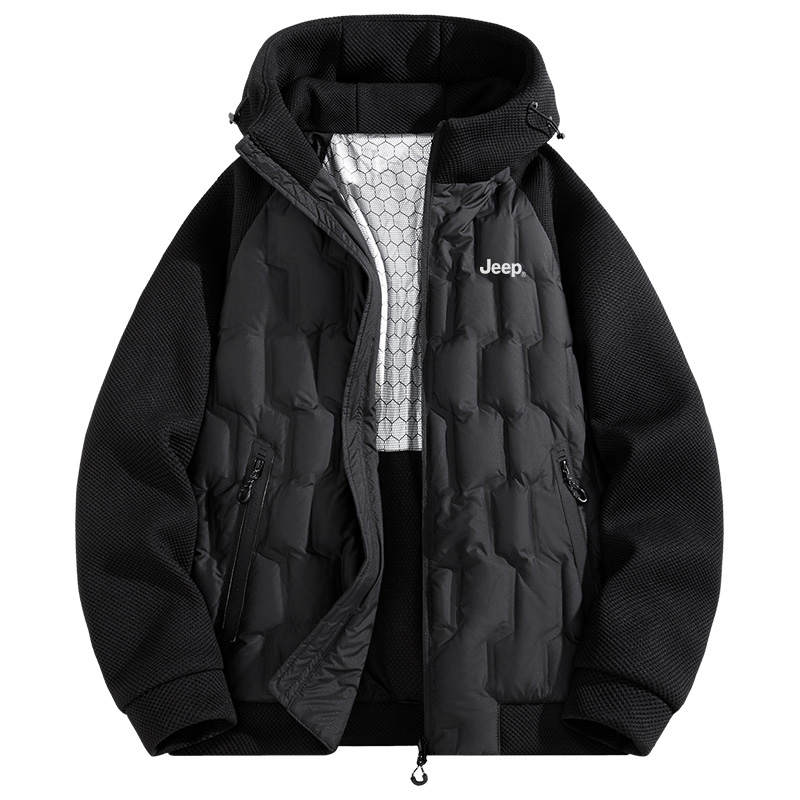 Jeep Jeep Down Jackets Unisex Hooded Lightweight Down Jacket