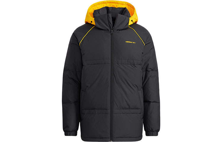 Adidas Neo Down Jackets Men's Black Hooded Moderate Other