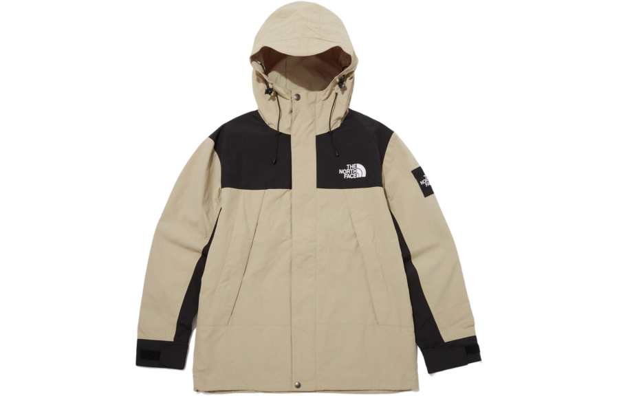 THE NORTH FACE Windbreaker Jackets Unisex Black Khaki Unisex Korea Version