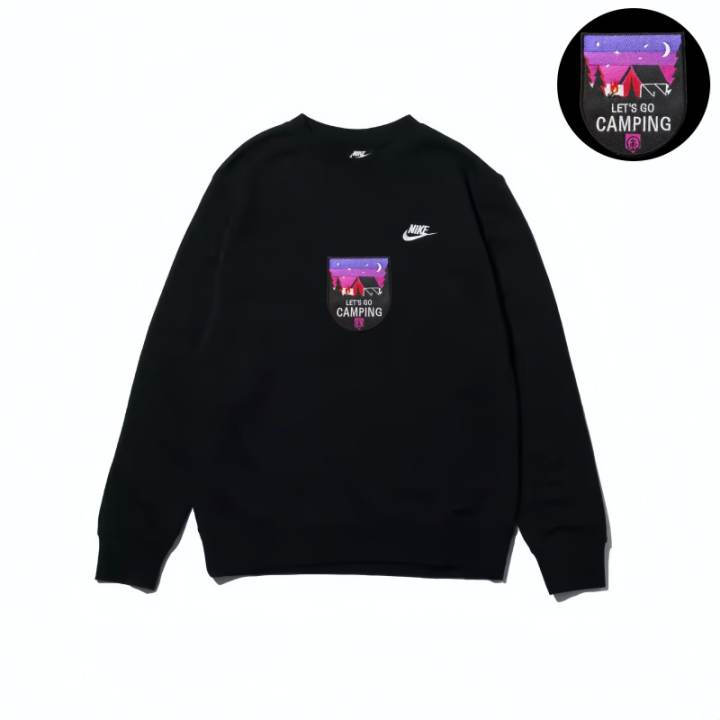 Nike Nike Sweatshirts Unisex Black Crew Neck Moderate Regular