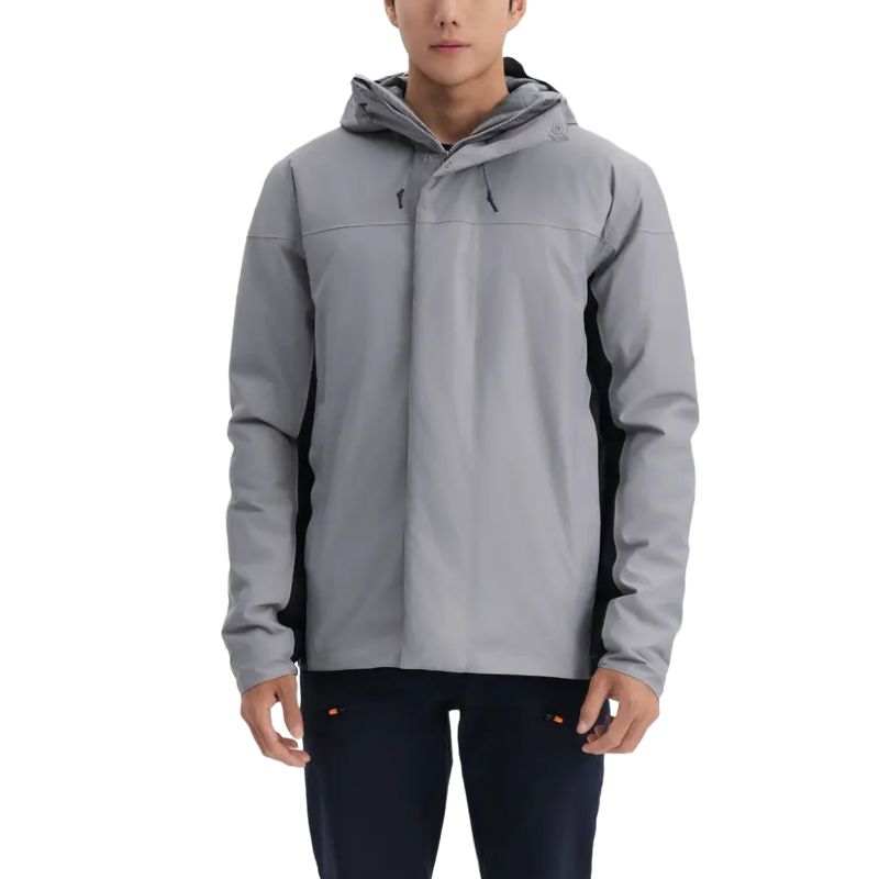 DECATHLON Jackets & Coats Men's Light Gray/Smoky Black