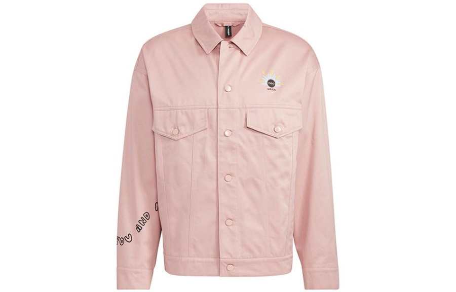 Adidas Neo Jackets Unisex Pink Lapel Moderate Other