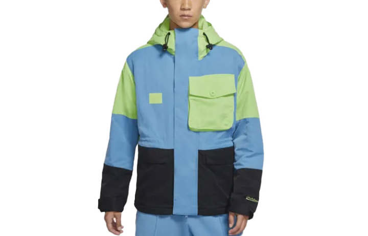Nike Nike Puffer Jackets Men's Blue Hooded Moderate Other