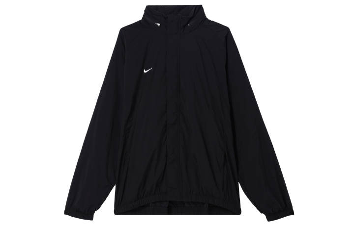 Nike Nike Therma FIT Solid Color Water Repellent Fleece Lined Stand Collar Jackets & Coats Men's Black