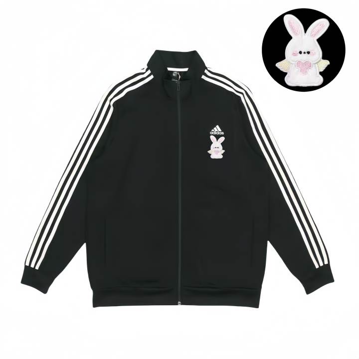 Adidas Adidas Jackets Unisex Black Stand Collar Moderate Pilot