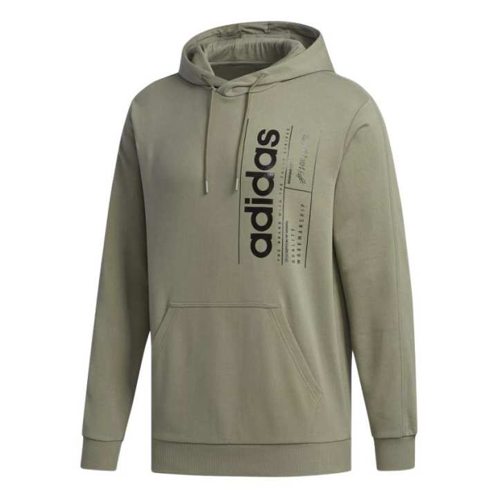 Adidas Adidas Sweatshirts Men's Olive Hooded Moderate Regular