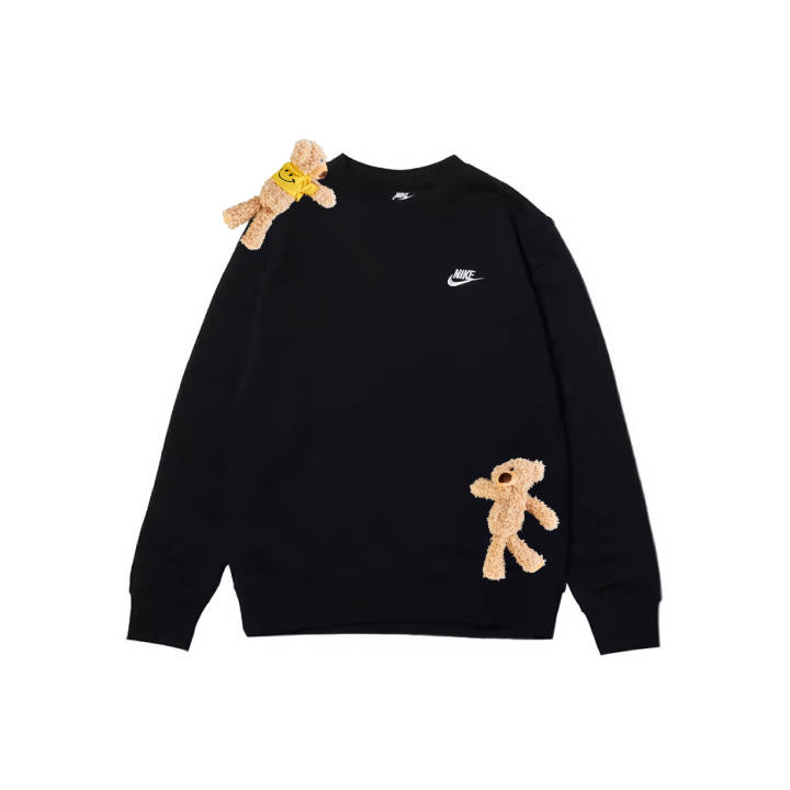 Nike Nike Sweatshirts Men's Black Crew Neck Moderate Regular